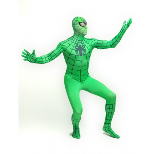 Green Zentai Spiderman Halloween Costume